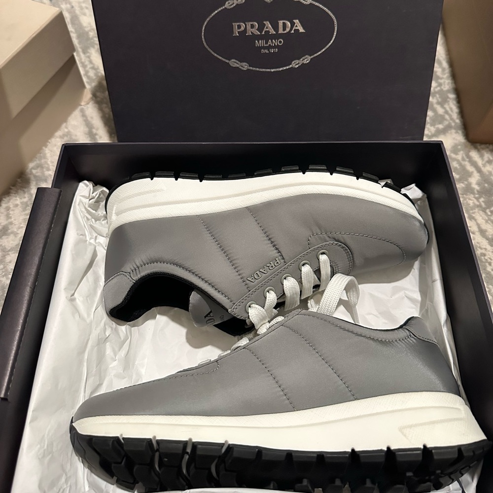Prada Nylon Piuma Quilted Sneakers